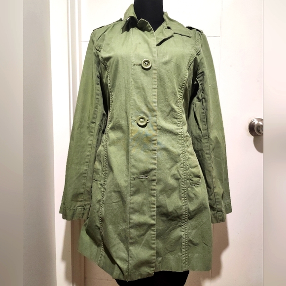 Vintage Jacob Army Green Utility Jacket Size M - Picture 3 of 6